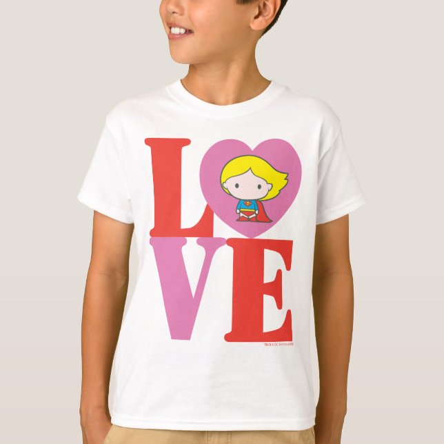 Chibi Supergirl LOVE T-Shirt (Front)