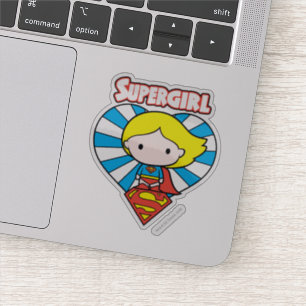 Chibi Supergirl Starburst Heart and Logo