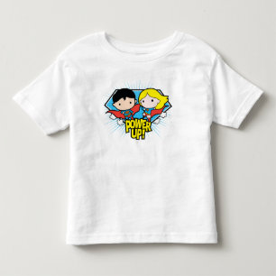 Chibi Superman & Chibi Supergirl Power Up! Toddler T-Shirt