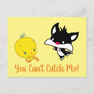 Chibi SYLVESTER™ Chasing TWEETY™ Postcard