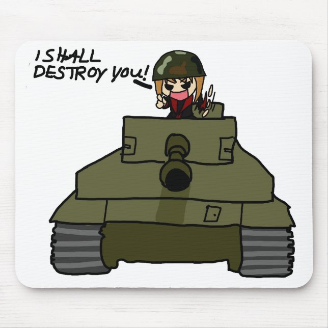 Chibi Tank Mousepad (Front)
