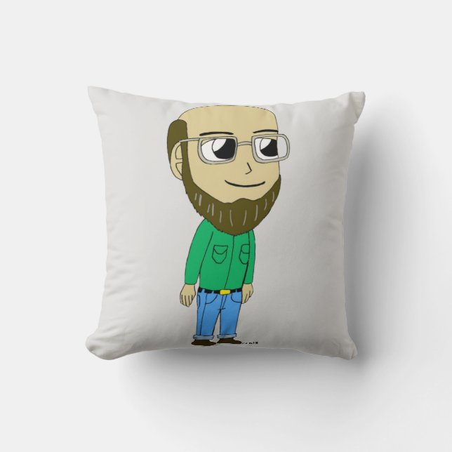 chibi throw pillow (Front)