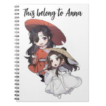Chibi Tianguan Cifu Spiral Customised Notebook