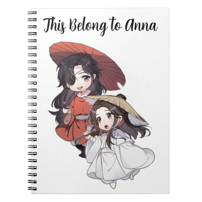 Chibi Tianguan Cifu  Spiral Photo Notebook (Front)
