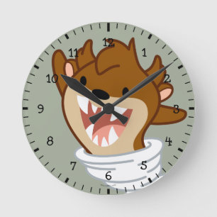 Chibi Tornado TAZ™ Round Clock