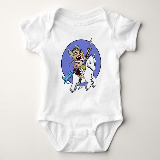 chibi valkyrie baby bodysuit (Front)