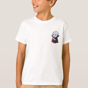 Chibi Vampire Drinking Tomato Juice Kids T-Shirt