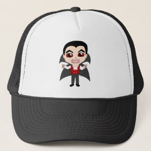 chibi vampire trucker hat