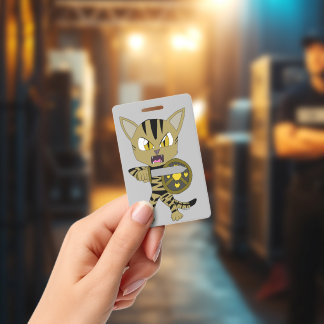 Chibi Warrior Cat ID Badge