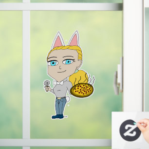 chibi window cling
