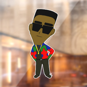 chibi window cling