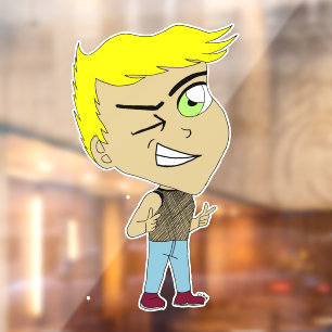chibi window cling