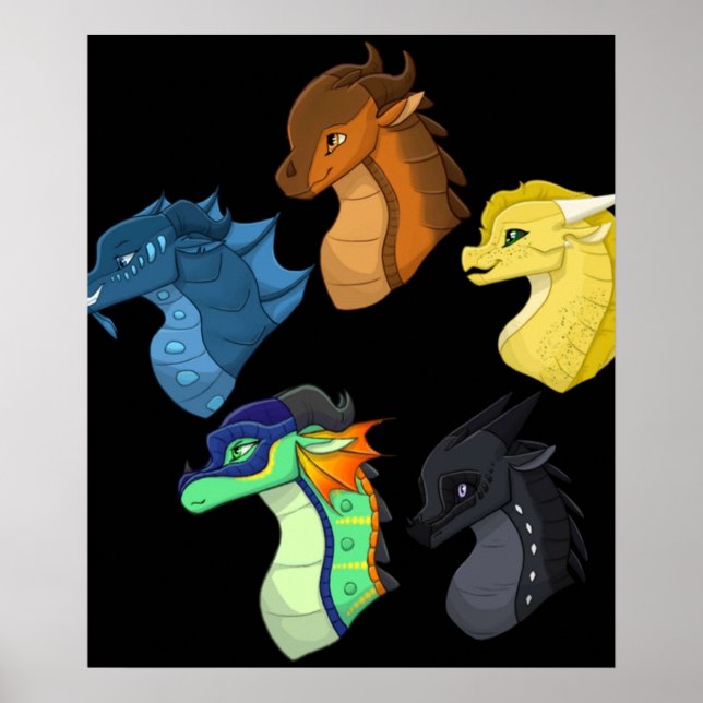 Chibi wings of dragon fire classic poster (Front)