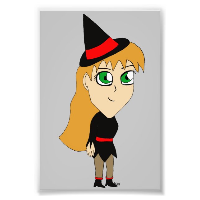 chibi witch photo print (Front)