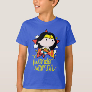 Chibi Wonder Woman Flying With Lasso T-Shirt