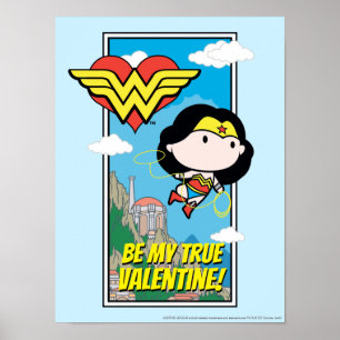 Chibi Wonder Woman - Tell Me The Truth Valentine Poster