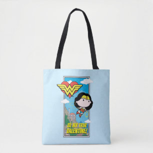 Chibi Wonder Woman - Tell Me The Truth Valentine Tote Bag