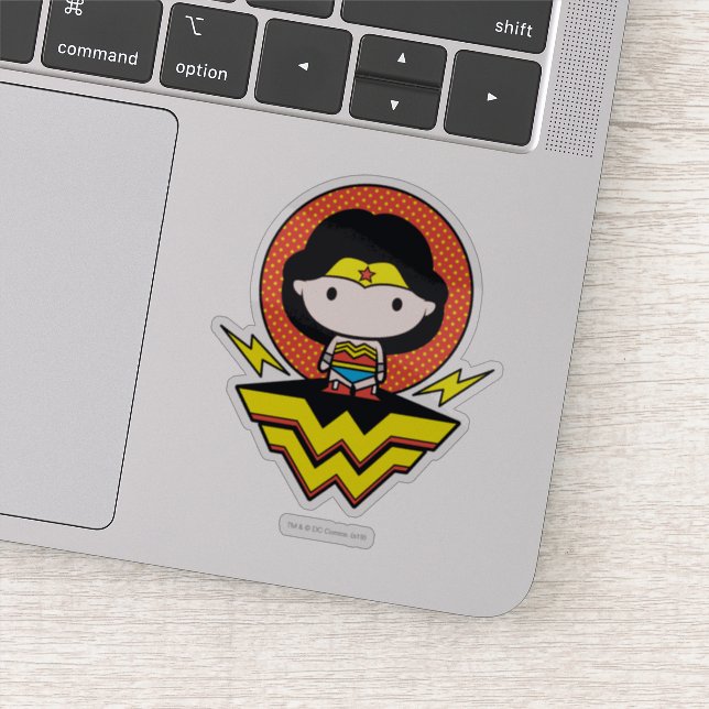 Chibi Wonder Woman With Polka Dots and Logo (Detail)