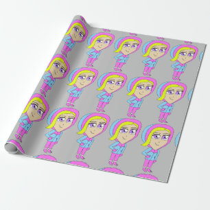 chibi    wrapping paper