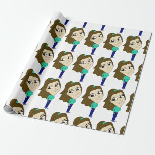 chibi    wrapping paper