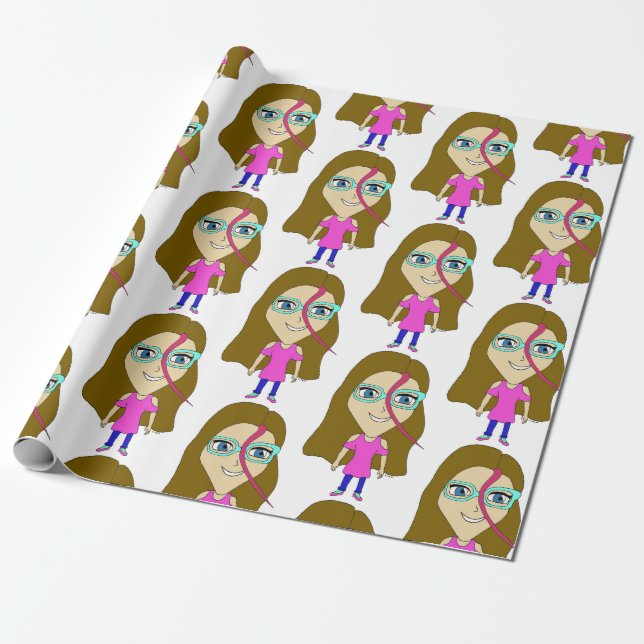 chibi  wrapping paper (Unrolled)