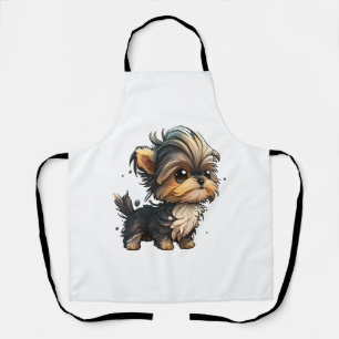 Chibi Yorkshire Terrier Apron