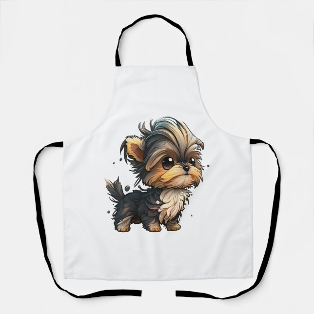 Chibi Yorkshire Terrier Apron (Front)
