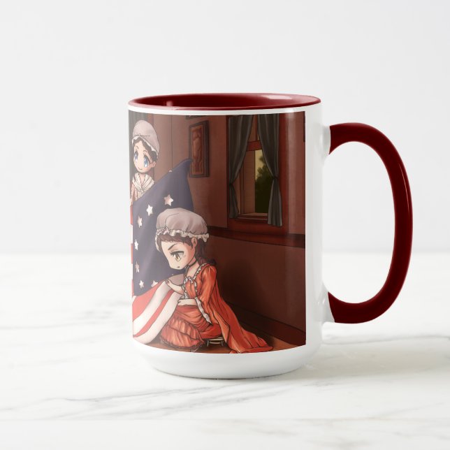 Chibicca's Classic Painting - Birth of the Flag Mug (Right)