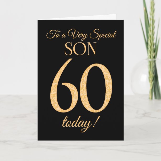 Son 60th Birthday Cards | Zazzle UK