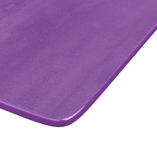 Chic 6x7 Lavender Purple Glass Cutting Board (Corner)