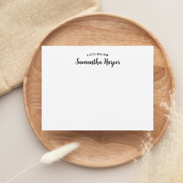 Chic A Little Note From Script Name Note  Card (Creator Uploaded)