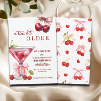 Chic A Tini Bit Older Cherry Martini 27th Birthday
