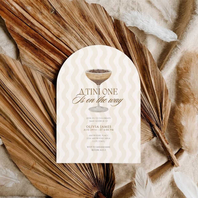 Chic a tini one gender neutral baby shower invitation (Creator Uploaded)