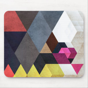 Chic abstract geometric pattern mouse pad