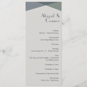 Chic Abstract Geometric Sage Navy Dusty Blue Programme