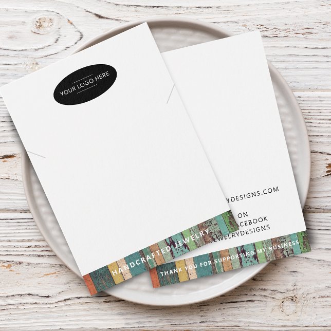 Chic Add Your Logo Necklace Display Card (Chic Add Your Logo Necklace Display Card)