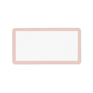 CHIC ADDRESS LABEL_PALE DOGWOOD PINK  AND  WHITE LABEL
