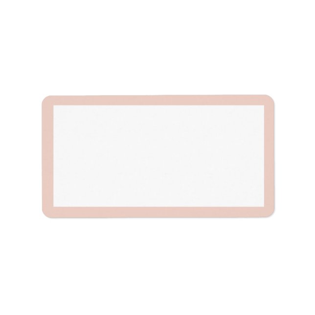 CHIC ADDRESS LABEL_PALE DOGWOOD PINK  AND  WHITE LABEL (Front)