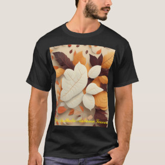 Chic Aesthetic Autumn Leaves T-Shirt