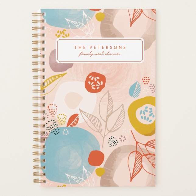 Chic Aesthetic Meal Planner Notebook (Front)