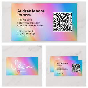 Chic Aesthetician Business Card