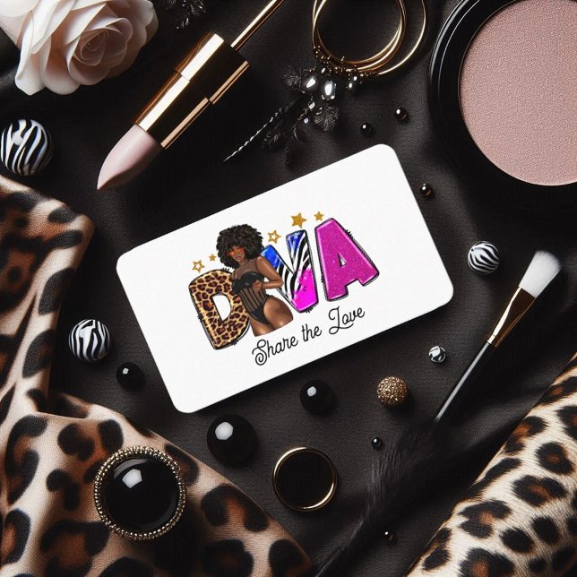 Chic African American Diva Referral Card (Chic African American Diva Referral Card)