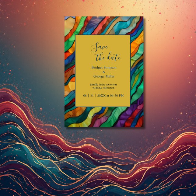 chic African destination wedding save the date Invitation (Creator Uploaded)