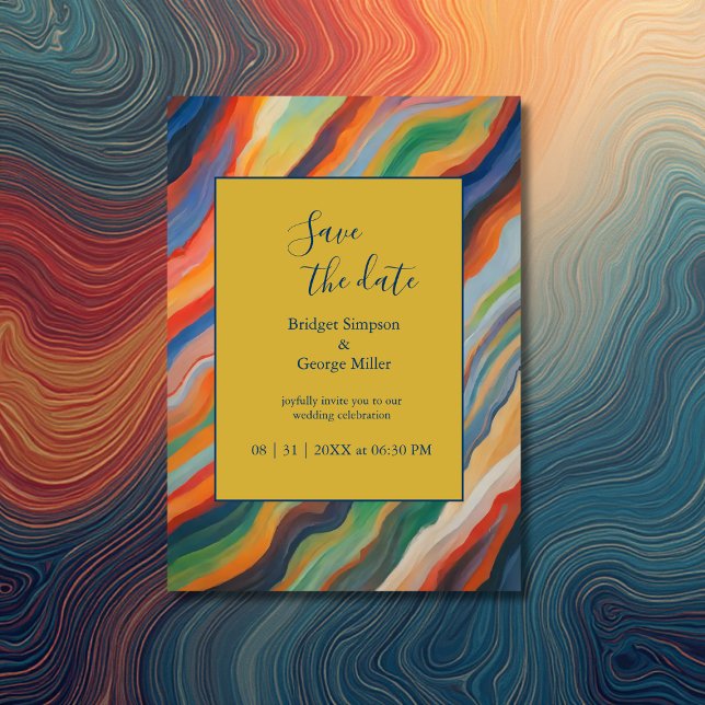 chic African destination wedding save the date Invitation (Creator Uploaded)