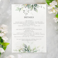Chic airy greenery eucalyptus leaf gold wedding