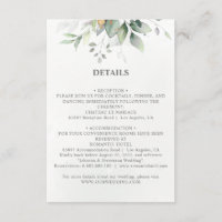 Chic airy greenery eucalyptus leaf gold wedding