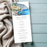 Chic Amalfi Coast Italy Landscape Wedding Program Invitation<br><div class="desc">Amalfi Coast Italy Watercolor Landscape Theme Collection.- it's an elegant script watercolor Illustration of Coastal mountain Amalfi Coast landscape,  perfect for your Italian destination wedding & parties. It’s very easy to customise,  with your personal details. If you need any other matching product or customisation,  kindly message via Zazzle.</div>