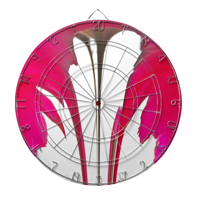 Chic amazing Red rose Hakuna Matata white sky gift Dartboard (Front)