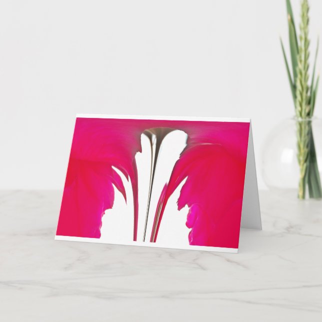 Chic amazing Red rose under the white sky.png Card (Front)