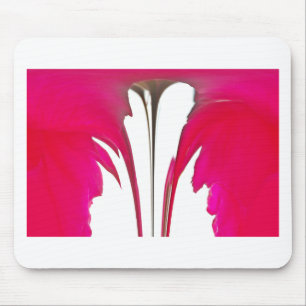 Chic amazing Red rose under the white sky.png Mouse Mat